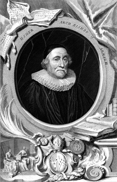 James Ussher, 17e-eeuwse Engelse geestelijke en aartsbisschop van Armagh, 18e eeuw door George Vertue