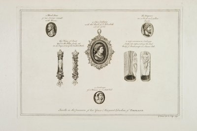 Juwelen in het bezit van Hare Genade Margaret Hertogin van Portland, 1749 door George Vertue