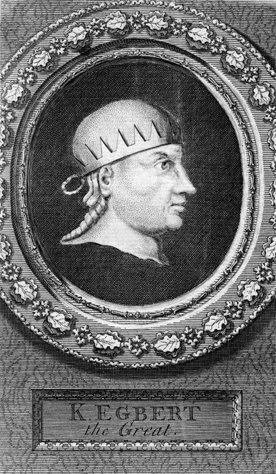 Koning Egbert van Wessex, eerste koning van heel Engeland door George Vertue