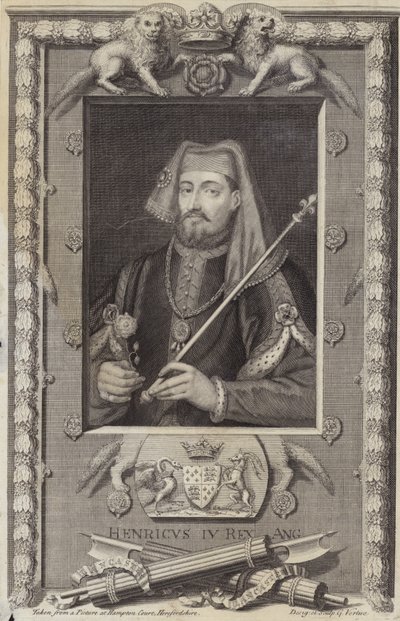 Koning Hendrik IV van Engeland door George Vertue