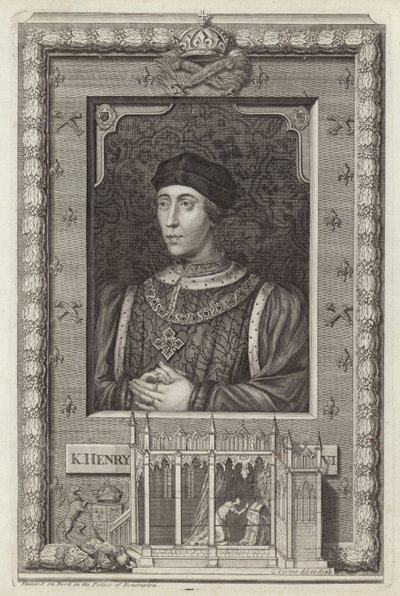 Koning Hendrik VI (gravure) door George Vertue