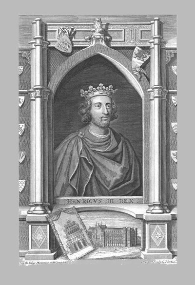 Monument voor Hendrik III, c1730s door George Vertue