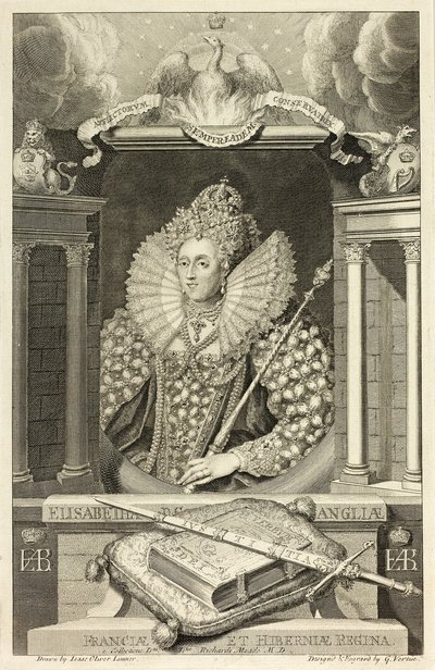 Koningin Elizabeth I door George Vertue