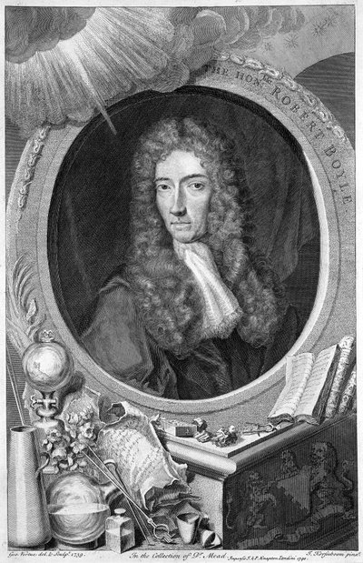 Robert Boyle, 17e-eeuwse Ierse chemicus en natuurkundige, 1739 door George Vertue