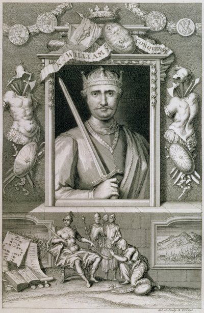 Willem I de Veroveraar, koning van Engeland vanaf 1066 door George Vertue