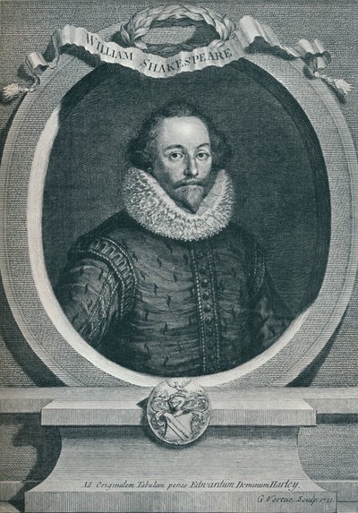 William Shakespeare 1564-1616, Engelse dichter en toneelschrijver, 1721, 1913 door George Vertue