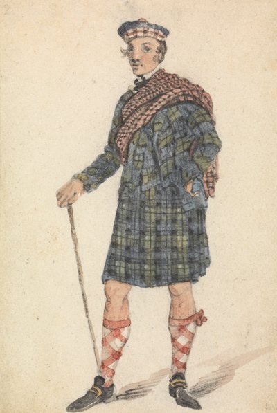Oom George in de Kleding van een Hoogland Herder door George Walker