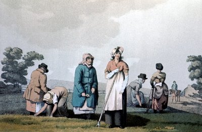 Lowkers - vrouwen die maïs wiedden door George Walker of Seacroft