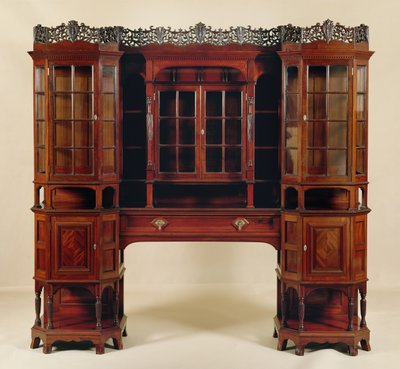 Vitrinekast, gemaakt voor Morris & Co. door George Washington Jack