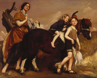 Vakantie in Essex door George Washington Lambert