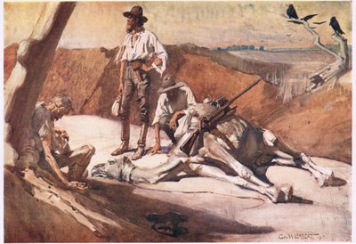 Op weg naar Mount Hopeless door George Washington Lambert