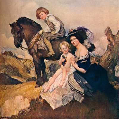 Portretgroep, 1908 door George Washington Lambert