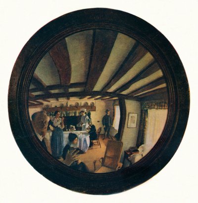 De bolle spiegel, ca. 1916 door George Washington Lambert