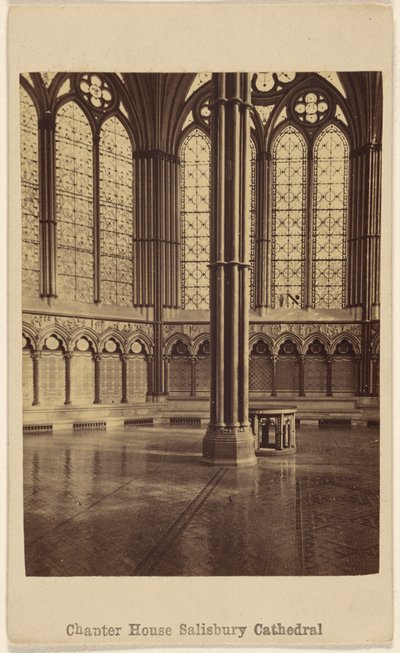 Kapittelzaal. Kathedraal van Salisbury. door George Washington Wilson
