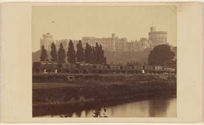 Windsor Castle, gezien vanaf de Theems door George Washington Wilson