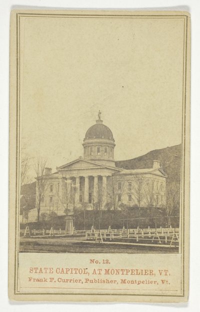 Capitool van de staat in Montpelier, VT. door George Watson