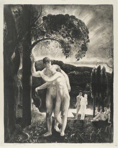 Amour, Men Like Gods serie, 1923 door George Wesley Bellows