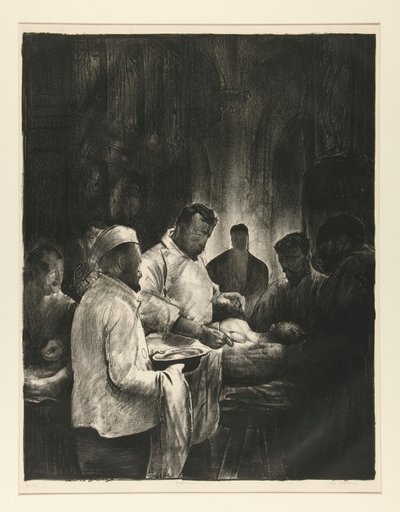 Basisziekenhuis, Nr. 1, uit de Oorlogsserie door George Wesley Bellows