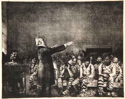 Zegen in Georgië, 1916 door George Wesley Bellows