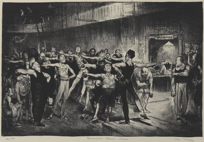 Business Mens Class, Y.M.C.A., 1916 door George Wesley Bellows