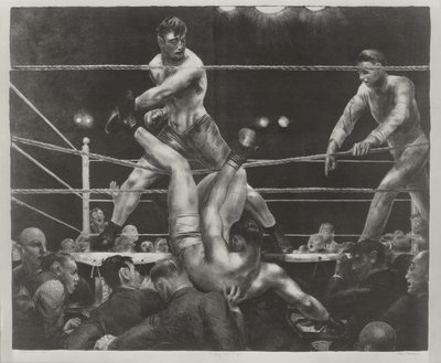 Dempsey en Firpo door George Wesley Bellows