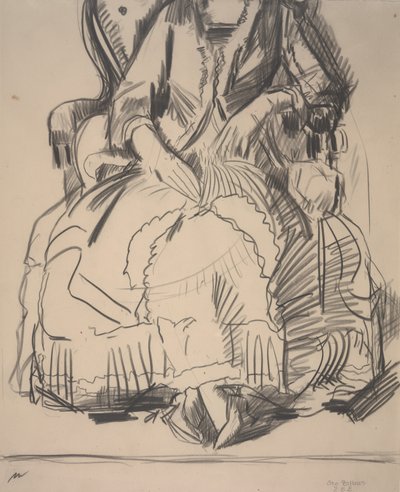 Emma in een Paarse Jurk door George Wesley Bellows