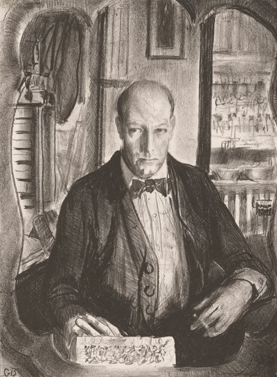 Zelfportret van George Wesley Bellows door George Wesley Bellows