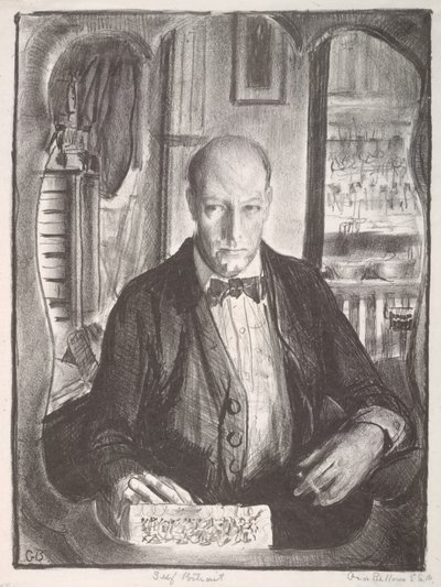 Zelfportret van George Wesley Bellows door George Wesley Bellows