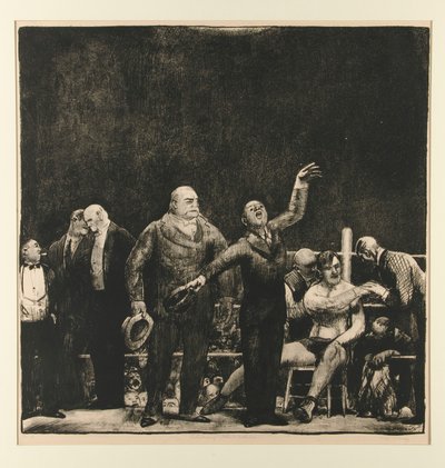 Introductie van John L. Sullivan door George Wesley Bellows