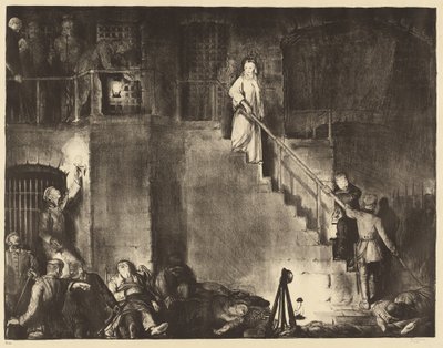 Moord op Edith Cavell door George Wesley Bellows