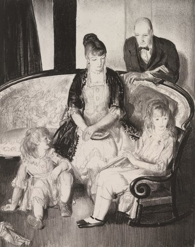 Mijn familie, tweede steen door George Wesley Bellows