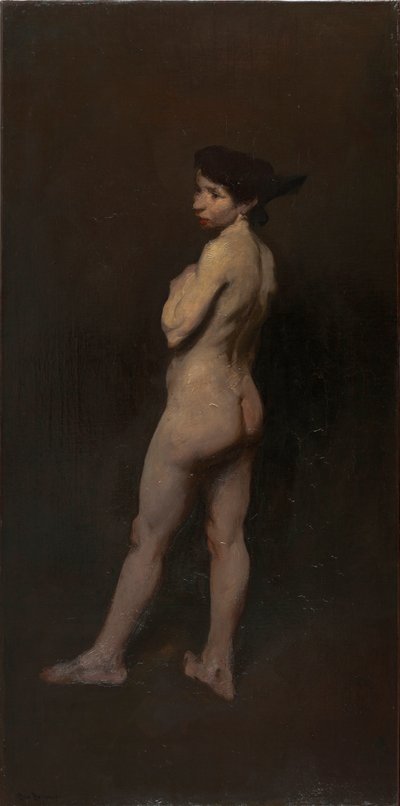 Naakt, Miss Bentham, New York door George Wesley Bellows