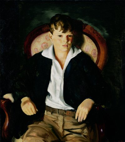 Portret van een jongen door George Wesley Bellows