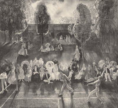 Tennis door George Wesley Bellows