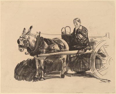 De Ezelkar door George Wesley Bellows