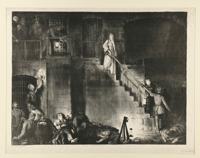 De moord op Edith Cavell door George Wesley Bellows