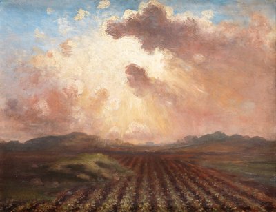 Avond in het veld door George William Russell