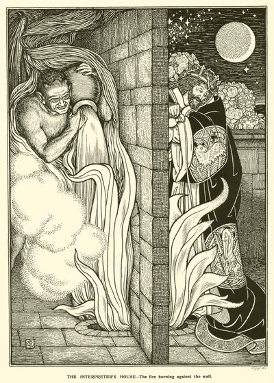Het huis van de tolk (gravure) door George Woolliscroft Rhead