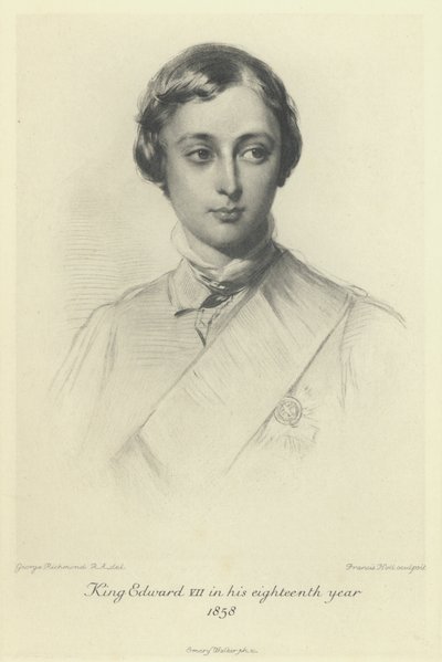 De Prins van Wales, de toekomstige koning Edward VII, in zijn achttiende jaar, 1858 door George after Richmond