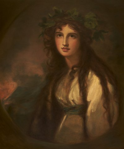 Emma Hart, Lady Hamilton als een Bacchante door George after Romney