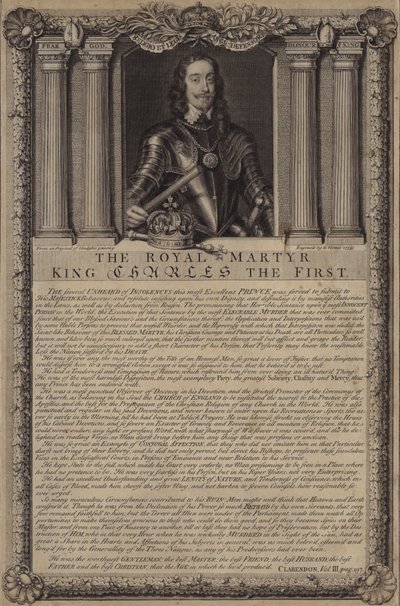 De koninklijke martelaar Koning Karel I door George after Vertue
