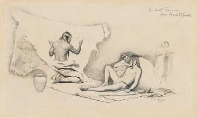 Studie voor Het Verhaal van de Schilder door George de Forest Brush or Brusch