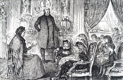 Een zondagsschoolklas door George du Maurier