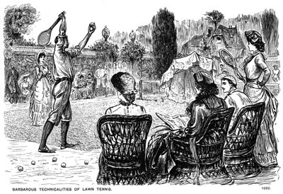 Barbaarse Technieken van Lawn Tennis, 1882 1891 door George du Maurier