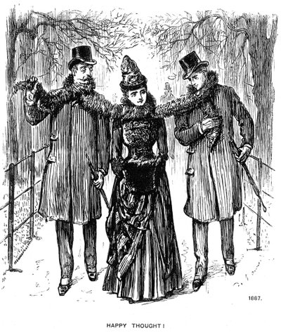 Gelukkige Gedachte!, 1887 door George du Maurier