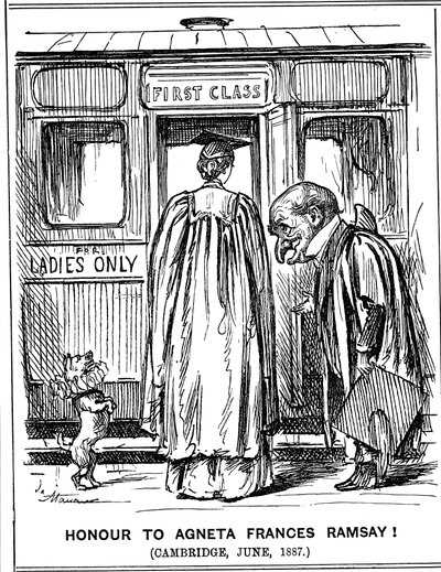 Eer aan Agneta Frances Ramsay! Cambridge, juni, 1887 door George du Maurier