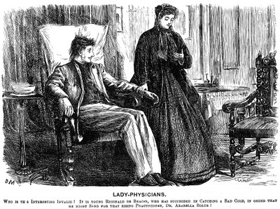 Vrouwelijke artsen, 1865 door George du Maurier