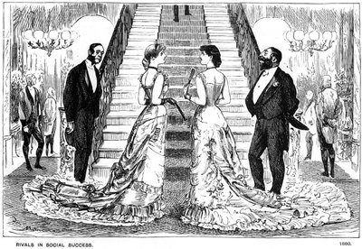 Rivalen in Sociaal Succes, 1880-1891 door George du Maurier