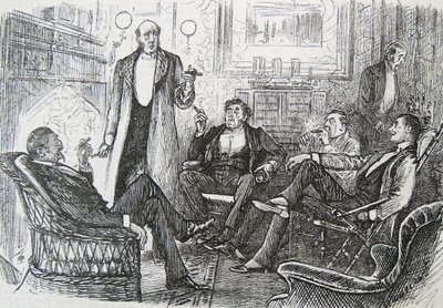 De rookkamer door George du Maurier