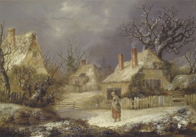 Een Winterlandschap door George of Chichester Smith